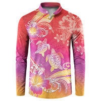 Polynesia Sea Turtle Couple Button Sweatshirt One Soul One Love