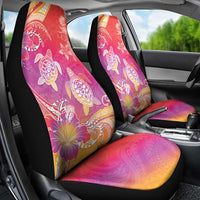 Polynesia Sea Turtle Couple Car Seat Cover One Soul One Love