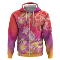 Polynesia Sea Turtle Couple Hoodie One Soul One Love