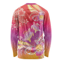 Polynesia Sea Turtle Couple Long Sleeve Shirt One Soul One Love