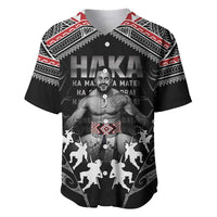 New Zealand Aotearoa Baseball Jersey Traditional Kapa Haka LT05 Black - Polynesian Pride