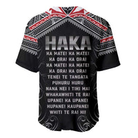 New Zealand Aotearoa Baseball Jersey Traditional Kapa Haka LT05 - Polynesian Pride