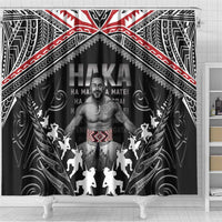 New Zealand Aotearoa Shower Curtain Traditional Kapa Haka