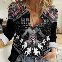 New Zealand Aotearoa Women Casual Shirt Traditional Kapa Haka