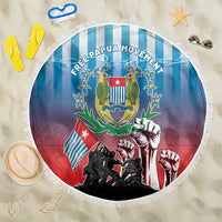 Free West Papua Beach Blanket One People One Soul Unique Style - Polynesian Pride