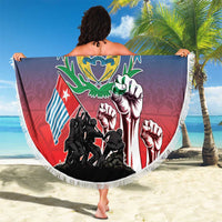 Free West Papua Beach Blanket One People One Soul Unique Style - Polynesian Pride