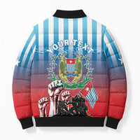 Personalised Free West Papua Bomber Puffer Jacket One People One Soul Unique Style LT05 - Polynesian Pride