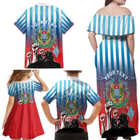 Personalised Free West Papua Family Matching Off Shoulder Maxi Dress and Hawaiian Shirt One People One Soul Unique Style - Polynesian Pride