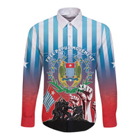 Personalised Free West Papua Long Sleeve Button Shirt One People One Soul Unique Style - Polynesian Pride