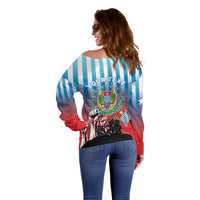 Personalised Free West Papua Off Shoulder Sweater One People One Soul Unique Style - Polynesian Pride