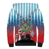 Personalised Free West Papua Sherpa Hoodie One People One Soul Unique Style LT05 - Polynesian Pride