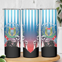 Personalised Free West Papua Skinny Tumbler One People One Soul Unique Style - Polynesian Pride