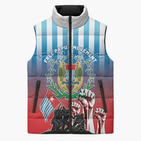 Personalised Free West Papua Sleeveless Puffer Jacket One People One Soul Unique Style - Polynesian Pride