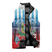 Personalised Free West Papua Sleeveless Puffer Jacket One People One Soul Unique Style - Polynesian Pride