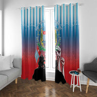Free West Papua Window Curtain One People One Soul Unique Style - Polynesian Pride
