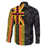 Hawaii Maoli Spirit Family Matching Tank Maxi Dress and Hawaiian Shirt Kakau Pattern With Flower Lei - Polynesian Pride