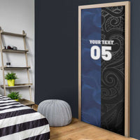 France And New Zealand Rugby Custom Door Cover Les Bleus Rooster With Maori Tiki - Polynesian Pride