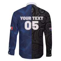 France And New Zealand Rugby Custom Family Matching Tank Maxi Dress and Hawaiian Shirt Les Bleus Rooster With Maori Tiki - Polynesian Pride