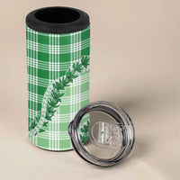 Green Hawaii Palaka 4 in 1 Can Cooler Tumbler Hawaiian Pikake Lei LT05 - Polynesian Pride