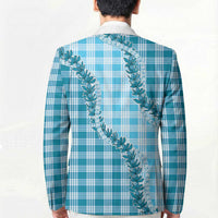 Blue Hawaii Palaka Blazer Hawaiian Pikake Lei