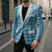 Blue Hawaii Palaka Blazer Hawaiian Pikake Lei