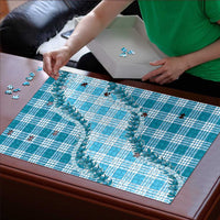 Blue Hawaii Palaka Puzzle Hawaiian Pikake Lei