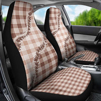Beige Hawaii Palaka Car Seat Cover Hawaiian Pikake Lei