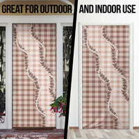 Beige Hawaii Palaka Door Cover Hawaiian Pikake Lei LT05 - Polynesian Pride