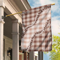 Beige Hawaii Palaka Garden Flag Hawaiian Pikake Lei