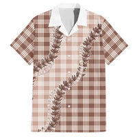 Beige Hawaii Palaka Hawaiian Shirt Hawaiian Pikake Lei LT05 Beige - Polynesian Pride
