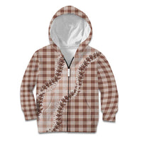 Beige Hawaii Palaka Kid Hoodie Hawaiian Pikake Lei
