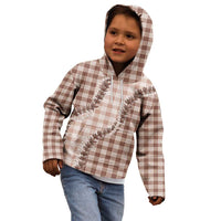 Beige Hawaii Palaka Kid Hoodie Hawaiian Pikake Lei