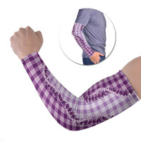 Violet Hawaii Palaka Arm Sleeves Hawaiian Pikake Lei LT05 Set of 2 Violet - Polynesian Pride