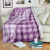 Violet Hawaii Palaka Blanket Hawaiian Pikake Lei