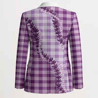 Violet Hawaii Palaka Blazer Hawaiian Pikake Lei LT05 - Polynesian Pride