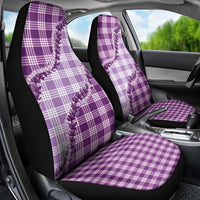 Violet Hawaii Palaka Car Seat Cover Hawaiian Pikake Lei