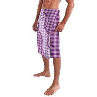 Violet Hawaii Palaka Lavalava Hawaiian Pikake Lei