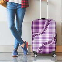 Violet Hawaii Palaka Luggage Cover Hawaiian Pikake Lei LT05 - Polynesian Pride