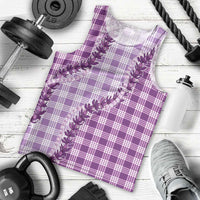 Violet Hawaii Palaka Men Tank Top Hawaiian Pikake Lei LT05 - Polynesian Pride