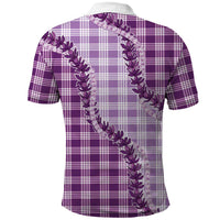 Violet Hawaii Palaka Polo Shirt Hawaiian Pikake Lei
