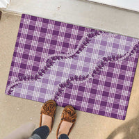 Violet Hawaii Palaka Rubber Doormat Hawaiian Pikake Lei LT05 - Polynesian Pride