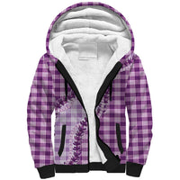 Violet Hawaii Palaka Sherpa Hoodie Hawaiian Pikake Lei LT05 Unisex Violet - Polynesian Pride