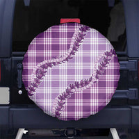 Violet Hawaii Palaka Spare Tire Cover Hawaiian Pikake Lei