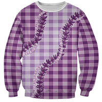 Violet Hawaii Palaka Sweatshirt Hawaiian Pikake Lei LT05 Unisex Violet - Polynesian Pride