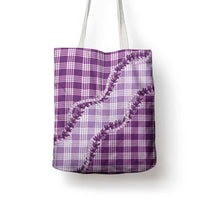 Violet Hawaii Palaka Tote Bag Hawaiian Pikake Lei LT05 - Polynesian Pride