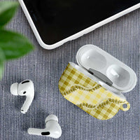 Yellow Hawaii Palaka AirPods Case Hawaiian Pikake Lei