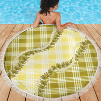 Yellow Hawaii Palaka Beach Blanket Hawaiian Pikake Lei LT05 - Polynesian Pride