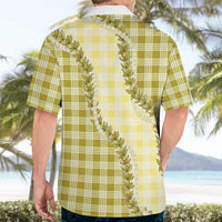 Yellow Hawaii Palaka Hawaiian Shirt Hawaiian Pikake Lei LT05 - Polynesian Pride