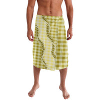 Yellow Hawaii Palaka Lavalava Hawaiian Pikake Lei