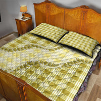 Yellow Hawaii Palaka Quilt Bed Set Hawaiian Pikake Lei LT05 - Polynesian Pride